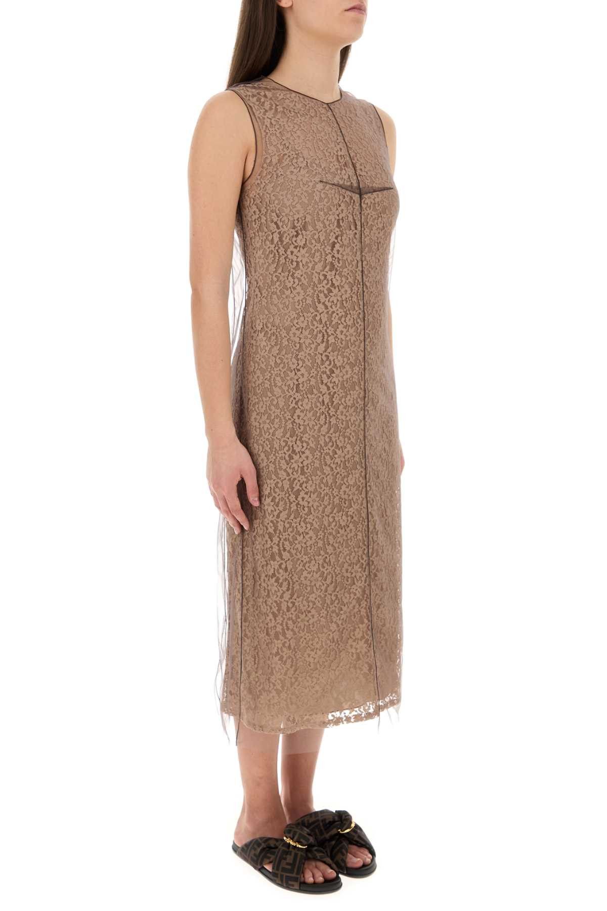 Fendi Biscuit Lace Dress Size S / US 4 / IT 40 - 3 Thumbnail