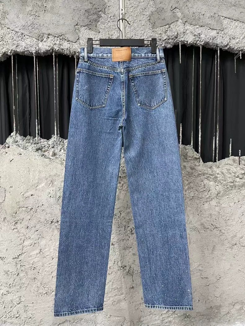 Alexander Wang Rhinestone Denim Pants-yf