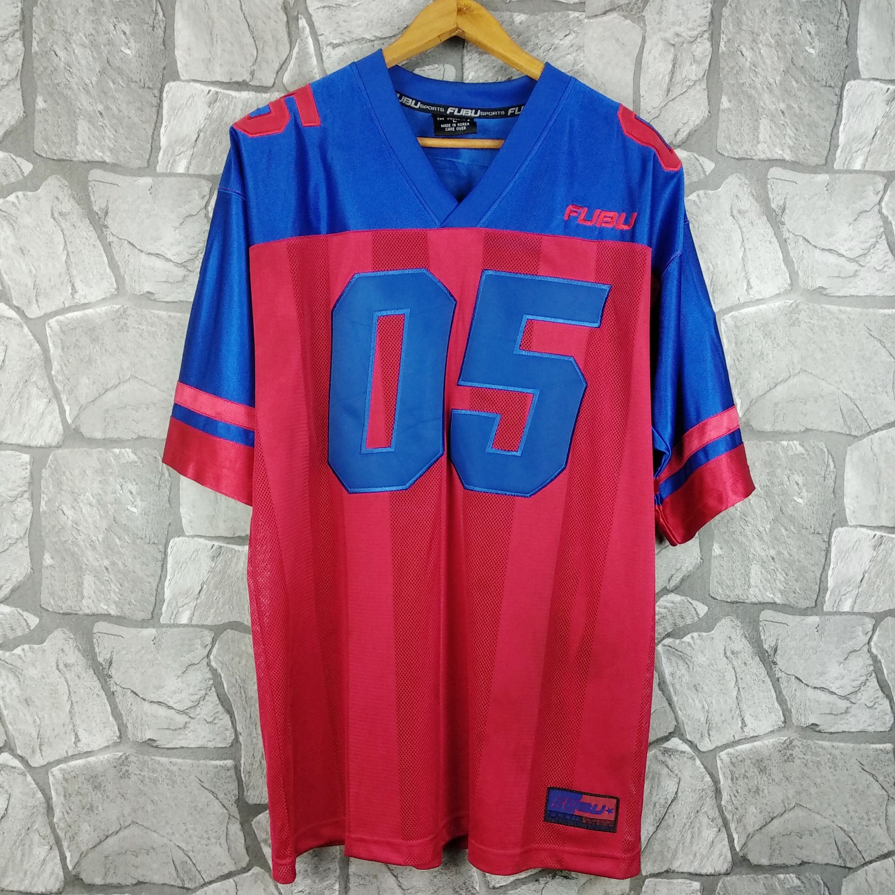 Fubu Vintage FUBU Sports Colorblock Jersey Hip Hop Rap Sewn