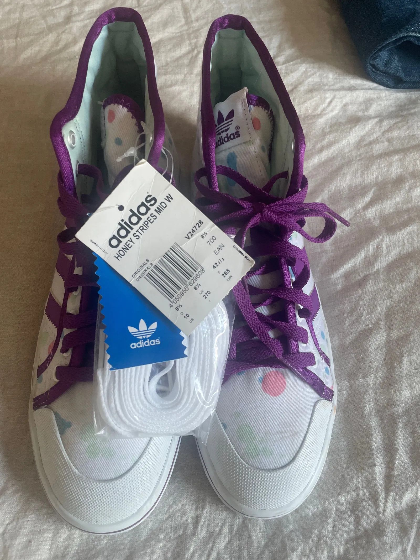 Adidas Adidas Adidas Honey stripes mid W Sneakers Size US 12 / IT 42 - 2 Thumbnail