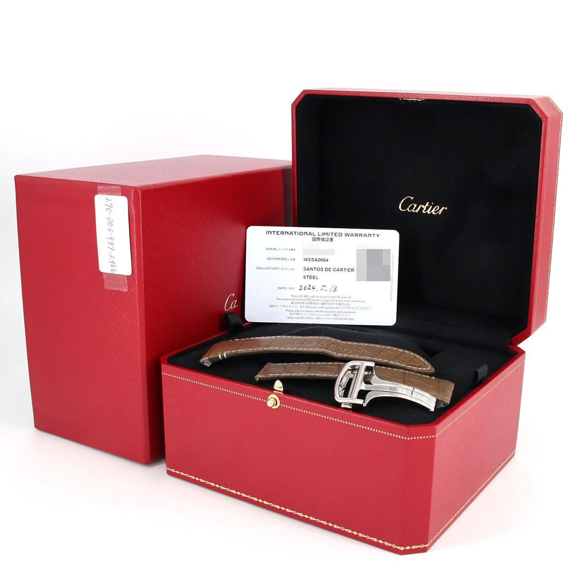 Cartier Cartier Santos de LM WSSA0064 SS Wristwatch Automatic Size ONE SIZE - 8 Thumbnail
