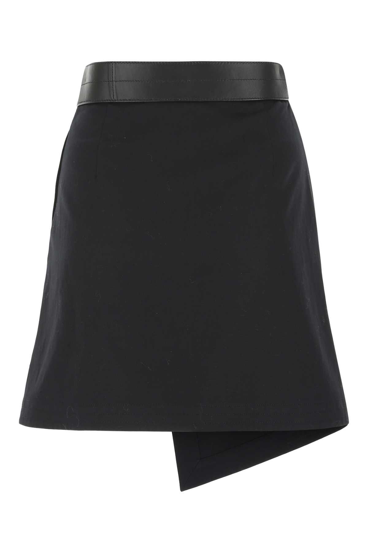 Loewe Black Cotton Blend Mini Skirt Size 27" / US 4 / IT 40 - 2 Thumbnail