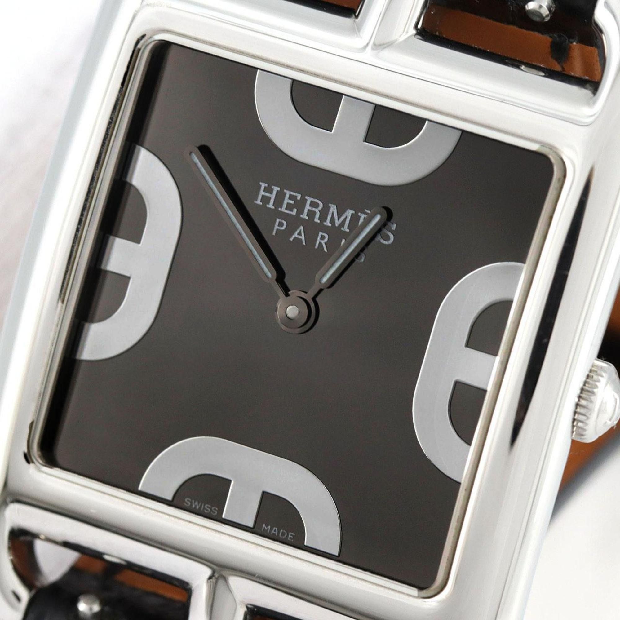 Hermes Hermes Cape Cod Double Tour CC3.710 SS Quartz Watch Size ONE SIZE - 5 Thumbnail