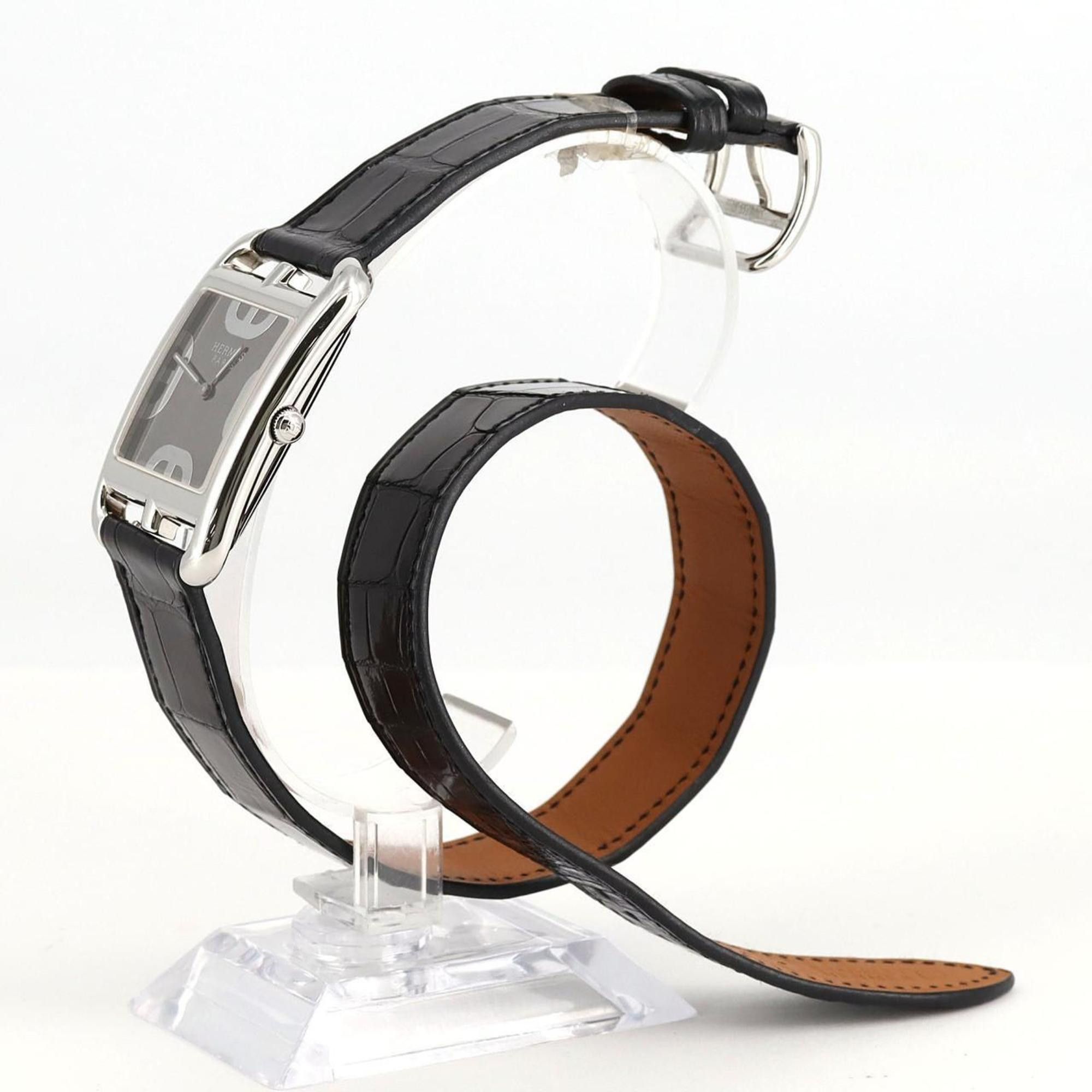 Hermes Hermes Cape Cod Double Tour CC3.710 SS Quartz Watch Size ONE SIZE - 2 Thumbnail
