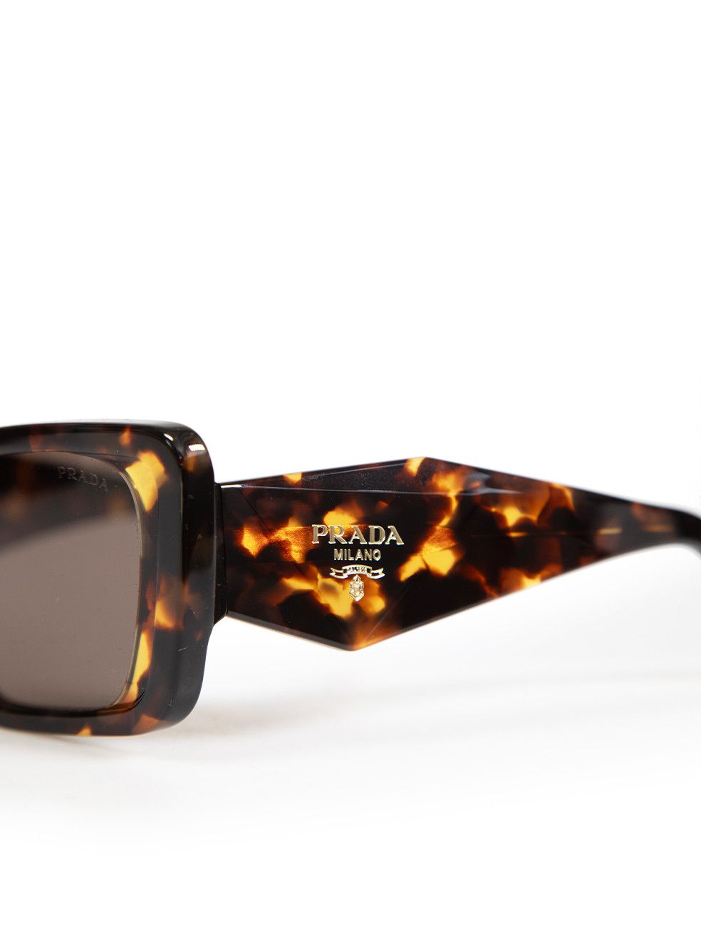 Prada Tortoiseshell Butterfly Havana Honey Sunglasses Size ONE SIZE - 8 Thumbnail