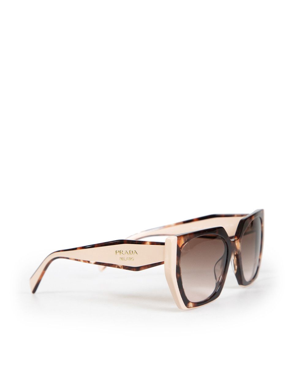 Prada Beige Square Gradient Lens Sunglasses Size ONE SIZE - 3 Thumbnail