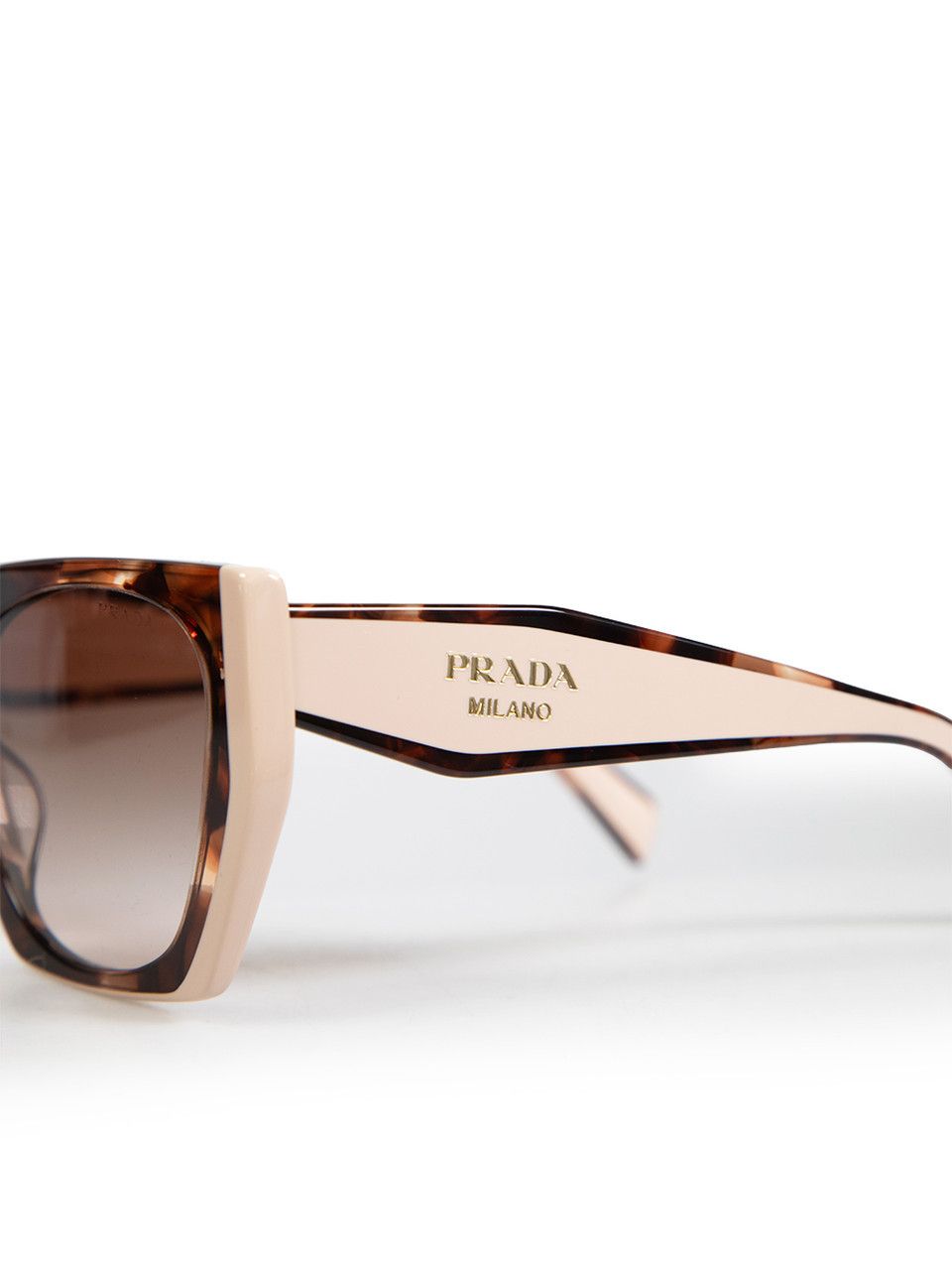 Prada Beige Square Gradient Lens Sunglasses Size ONE SIZE - 8 Thumbnail