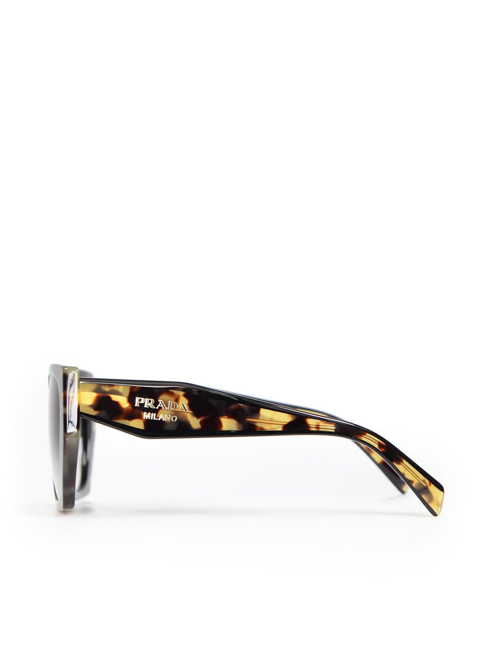 Prada Black Tortoiseshell Gradient Square Sunglasses Size ONE SIZE - 5 Thumbnail