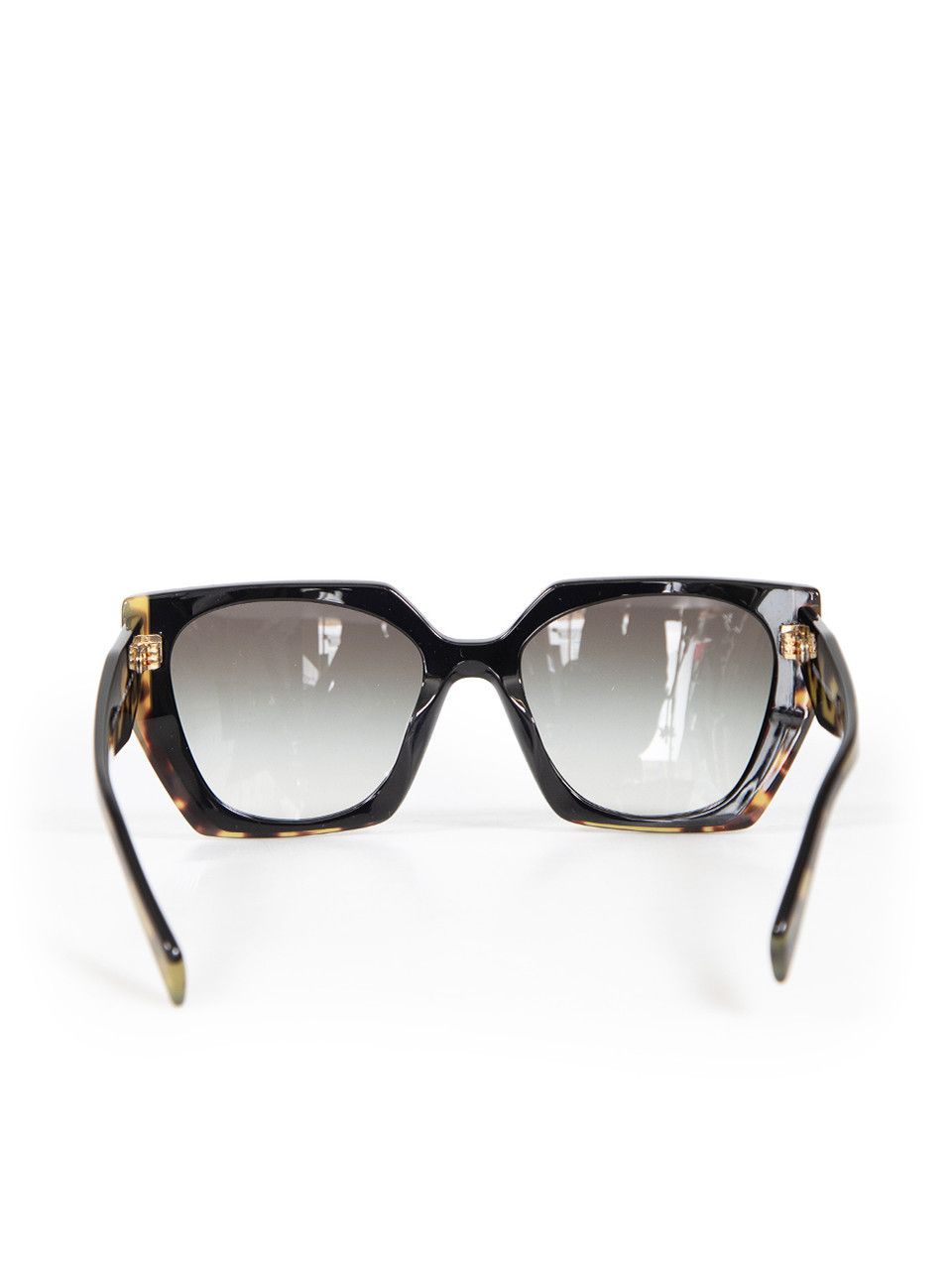 Prada Black Tortoiseshell Gradient Square Sunglasses Size ONE SIZE - 4 Thumbnail