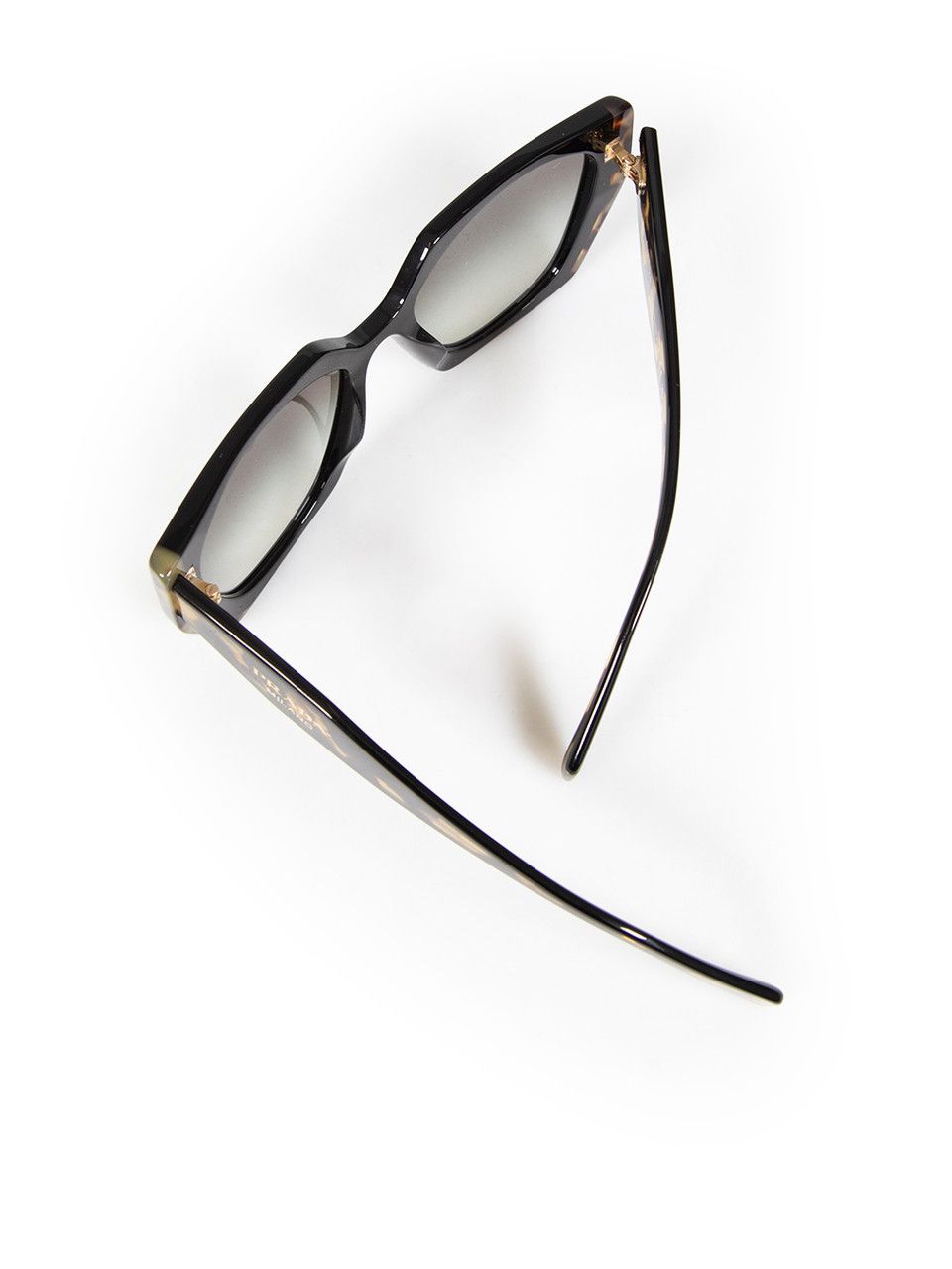 Prada Black Tortoiseshell Gradient Square Sunglasses Size ONE SIZE - 7 Thumbnail