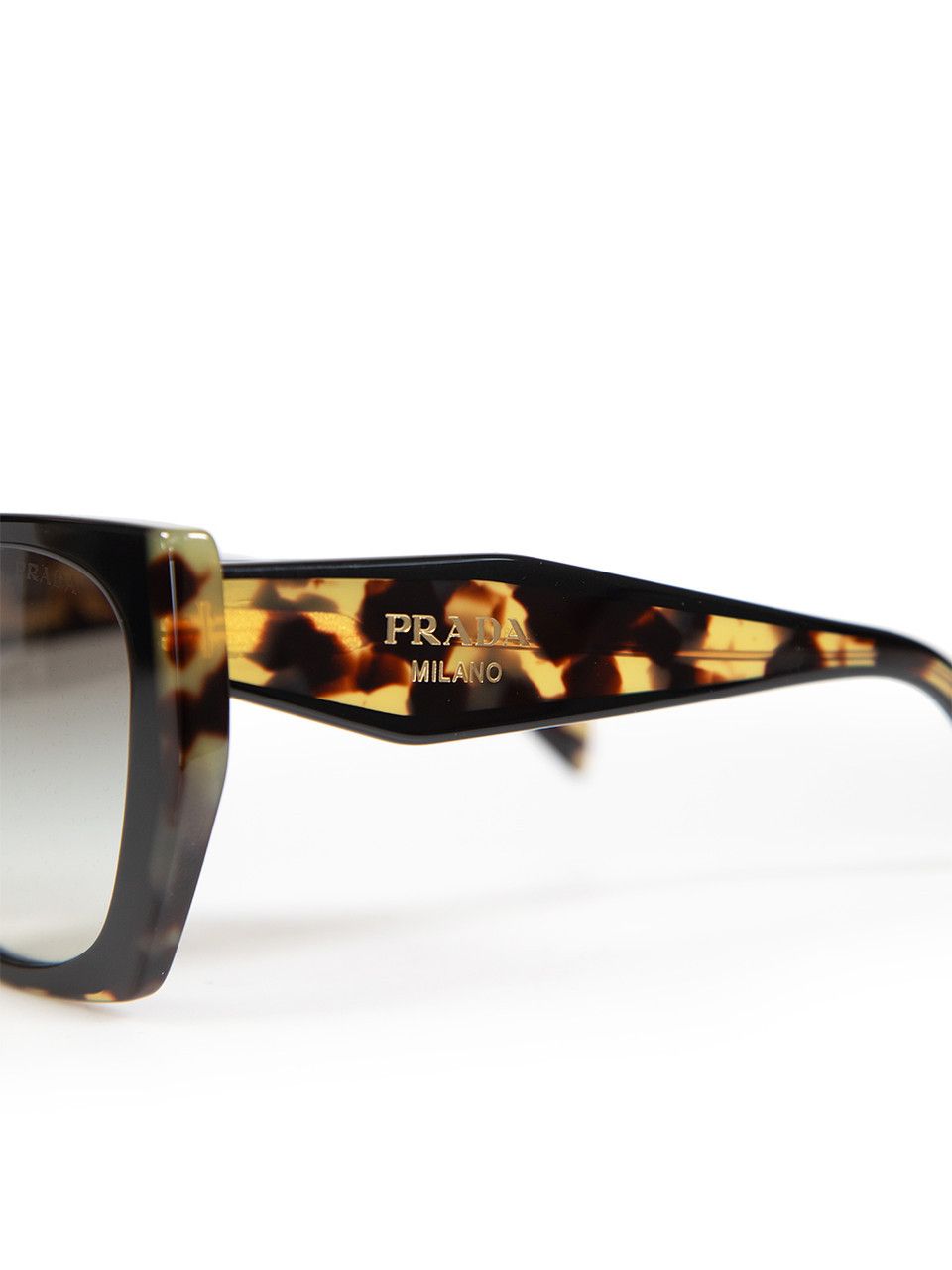 Prada Black Tortoiseshell Gradient Square Sunglasses Size ONE SIZE - 8 Thumbnail