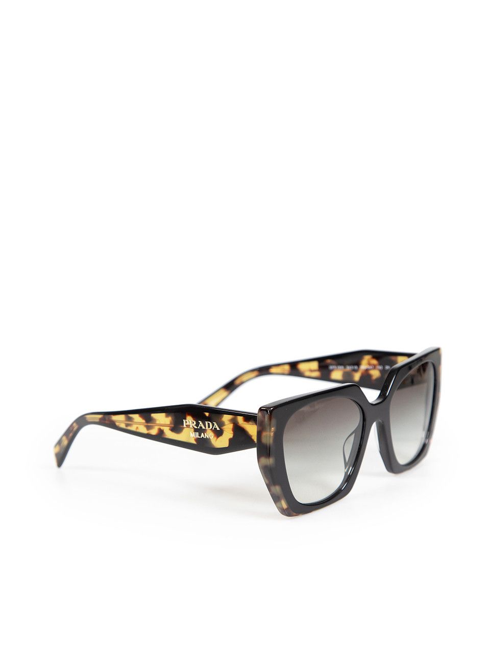Prada Black Tortoiseshell Gradient Square Sunglasses Size ONE SIZE - 3 Thumbnail