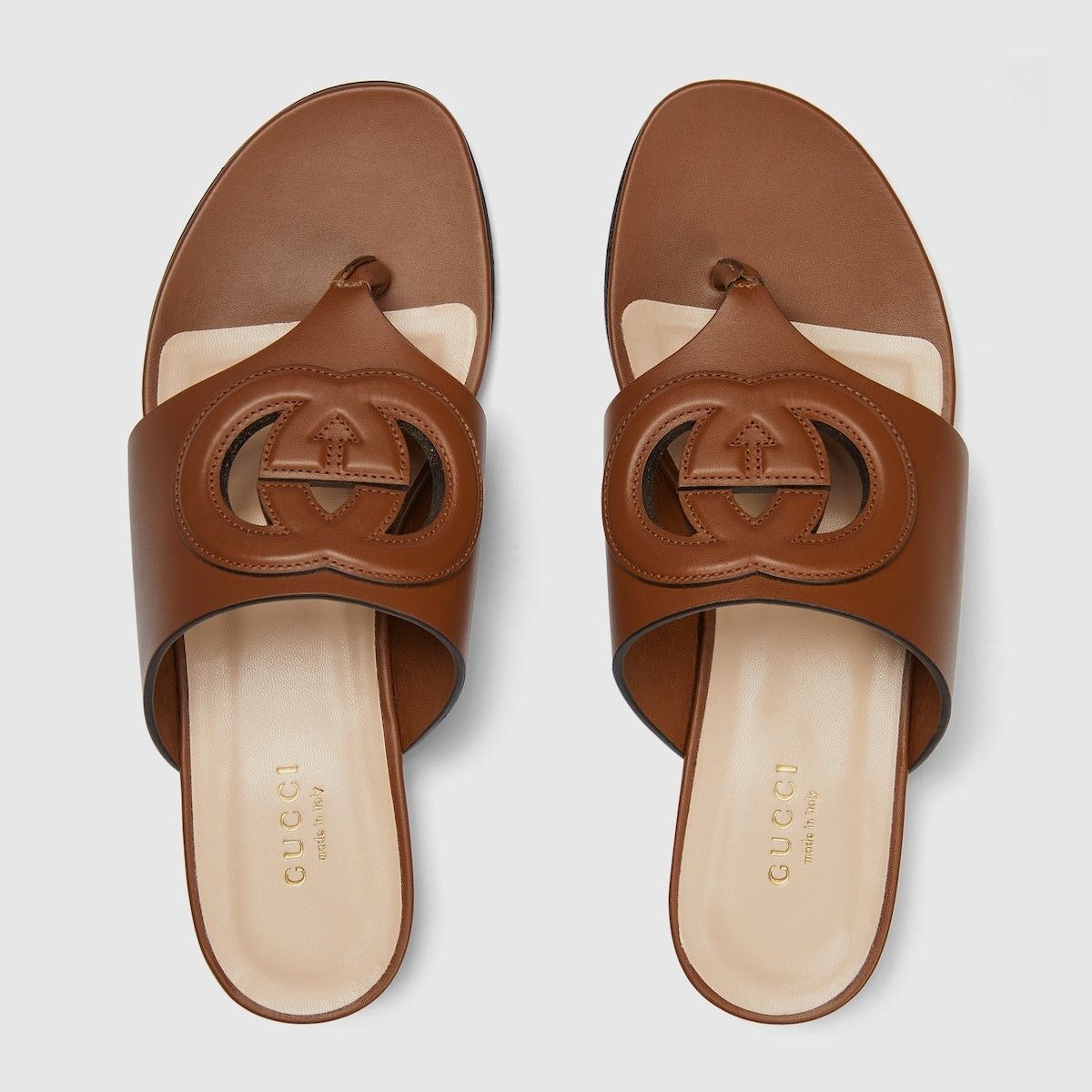 Gucci Gucci Interlocking G Cut Out Sandals SIZE 40 Size ONE SIZE - 2 Thumbnail
