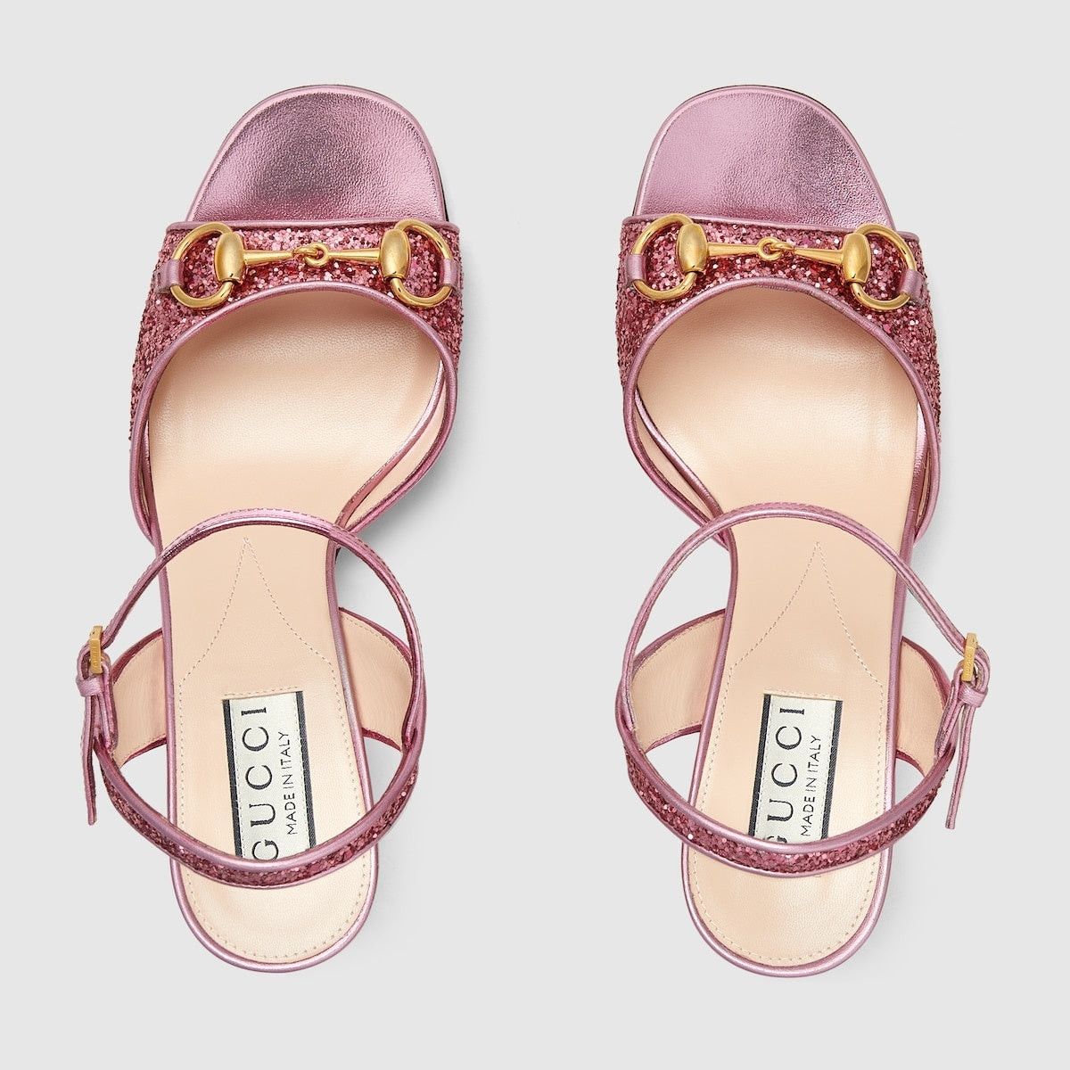 Gucci Gucci Horsebit Crystal Leather Sandals SIZE 37 Size ONE SIZE - 3 Thumbnail