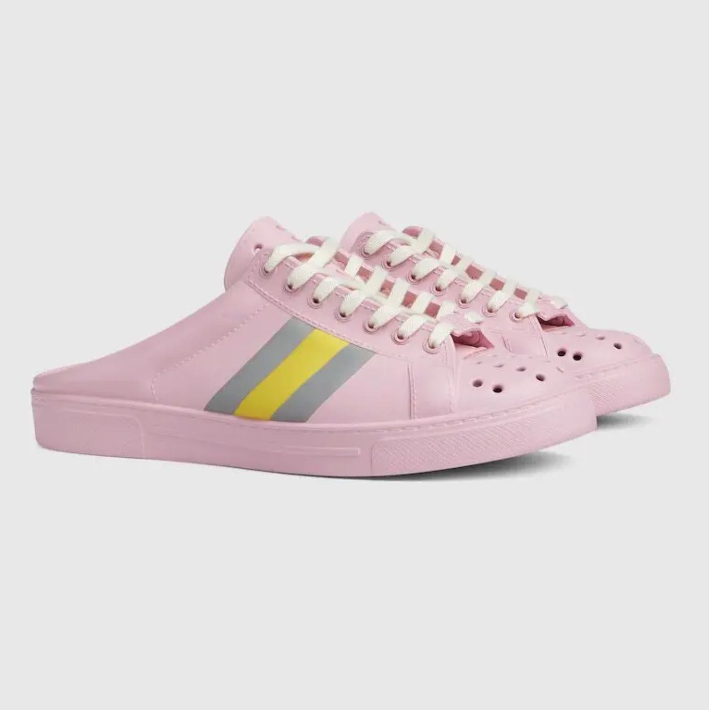 Gucci Gucci Ace Web Rubber Mules SIZE 35 Size ONE SIZE - 2 Thumbnail
