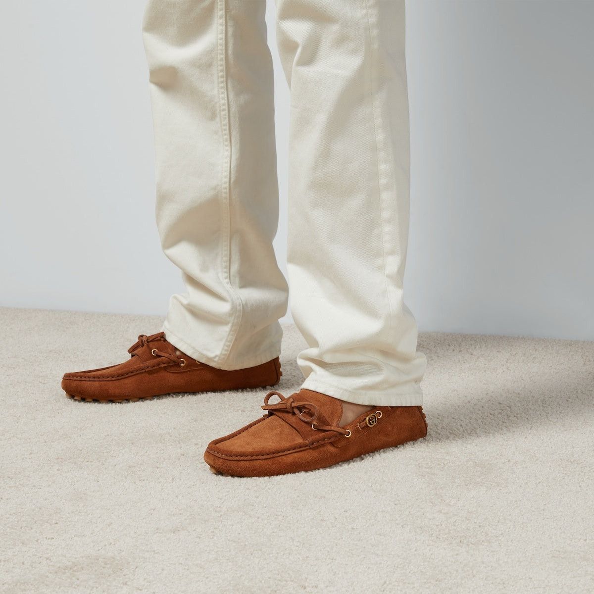Gucci Gucci Interlocking G Leather Drivers SIZE UK 7.5 Size ONE SIZE - 4 Thumbnail