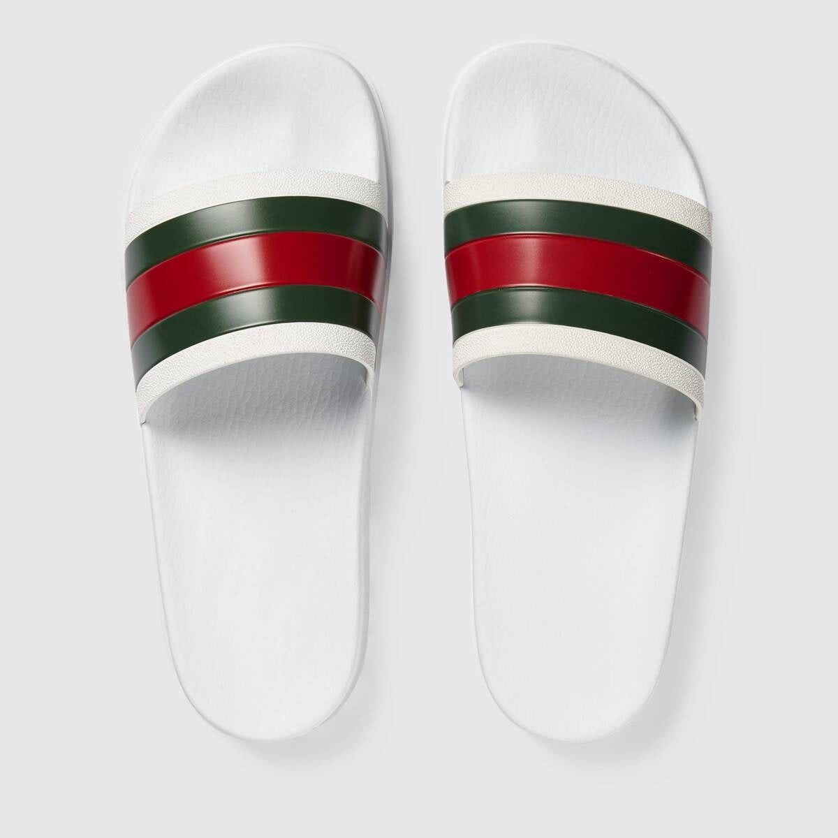 Gucci Gucci Web Rubber Slide Sandals SIZE 7 Size ONE SIZE - 4 Thumbnail