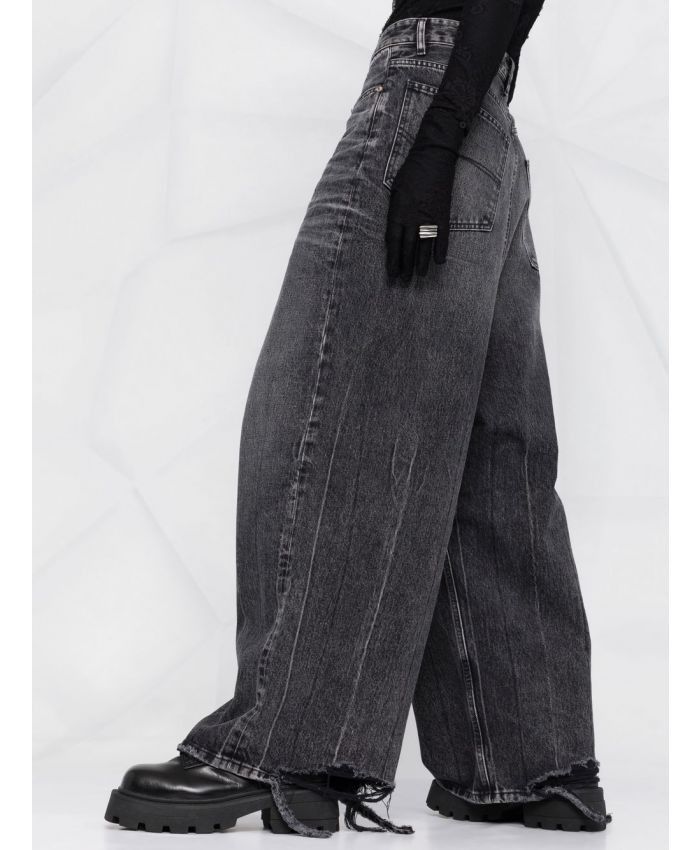 Distressed Low Crotch Japanese Denim Jeans