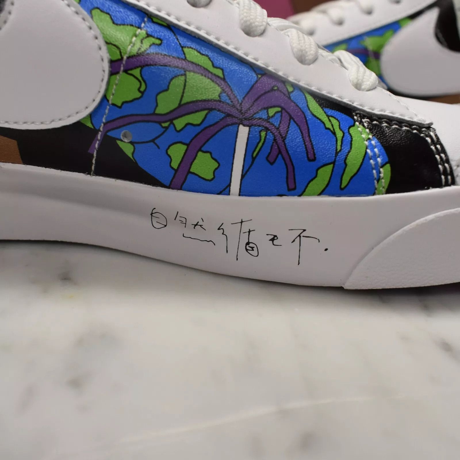 Nike Nike Flyleather Blazer 77 QS Earth Day Ruohan Wang Size US 9.5 / EU 42-43 - 9 Thumbnail