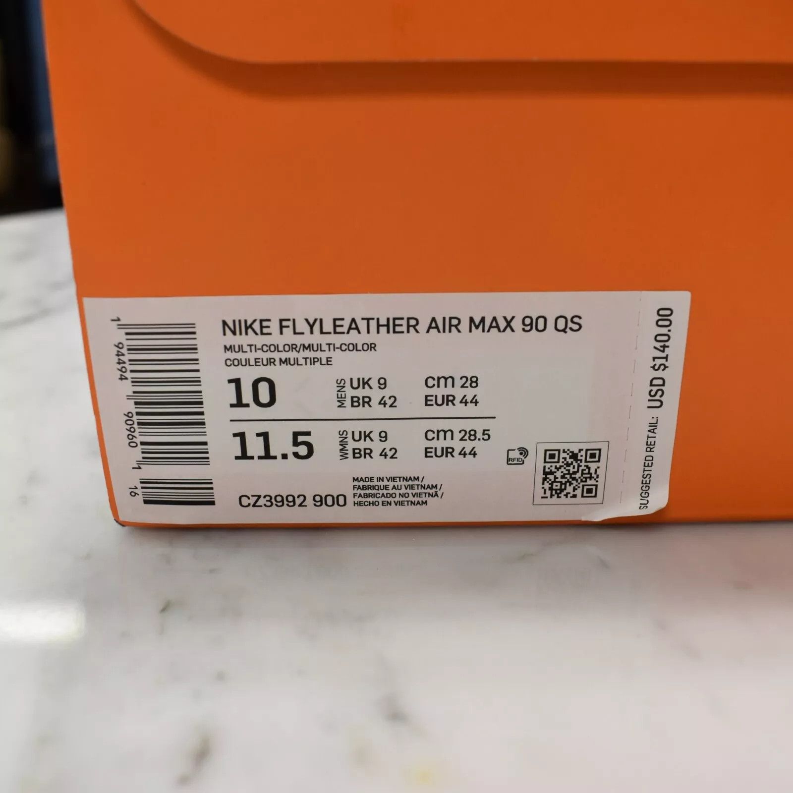 Nike Nike Flyleather Air Max 90 QS Earth Day Ruohan Wang Size US 10 / EU 43 - 9 Thumbnail
