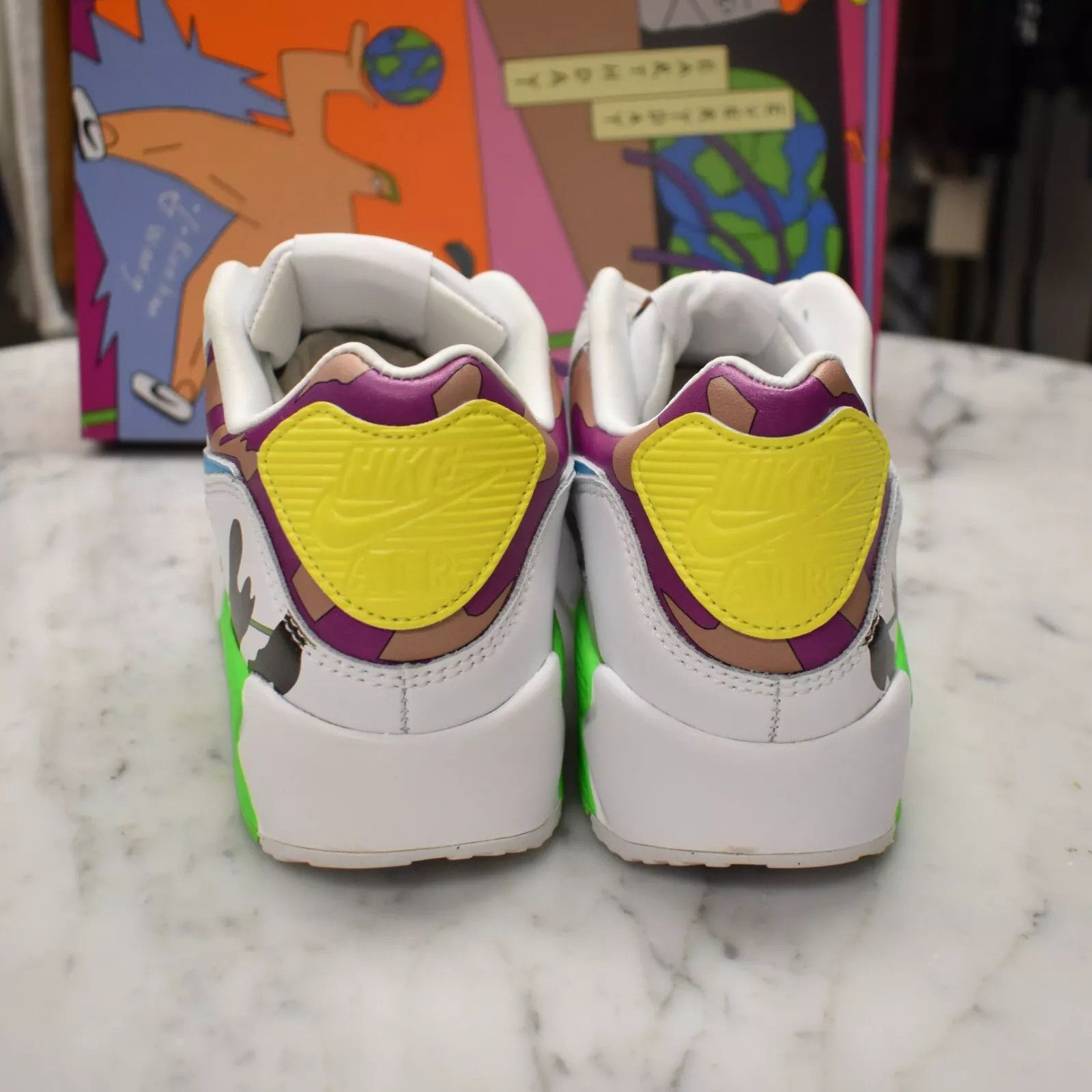 Nike Nike Flyleather Air Max 90 QS Earth Day Ruohan Wang Size US 10 / EU 43 - 5 Thumbnail