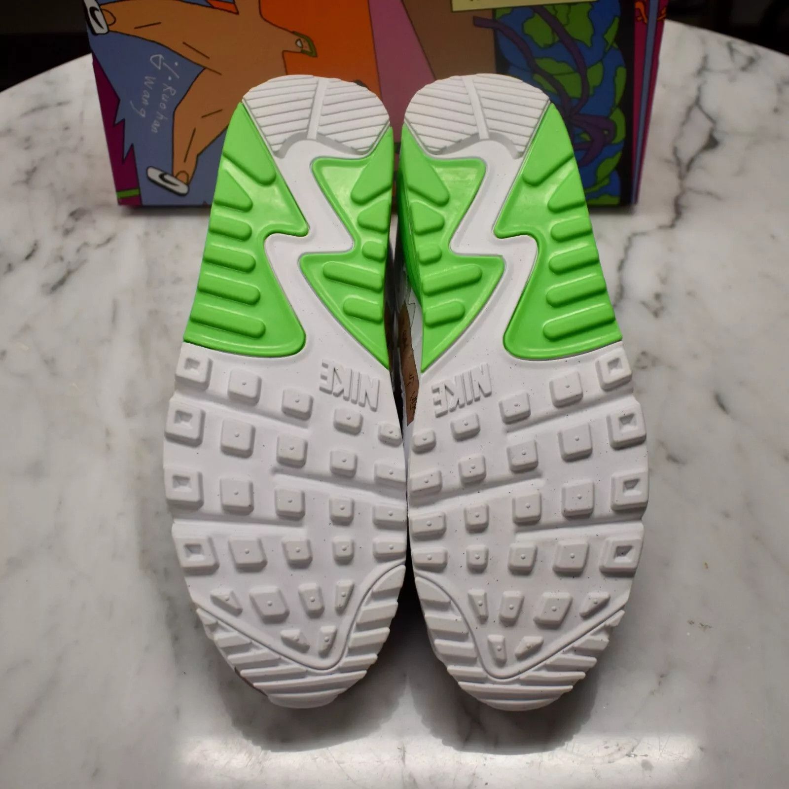 Nike Nike Flyleather Air Max 90 QS Earth Day Ruohan Wang Size US 10 / EU 43 - 6 Thumbnail