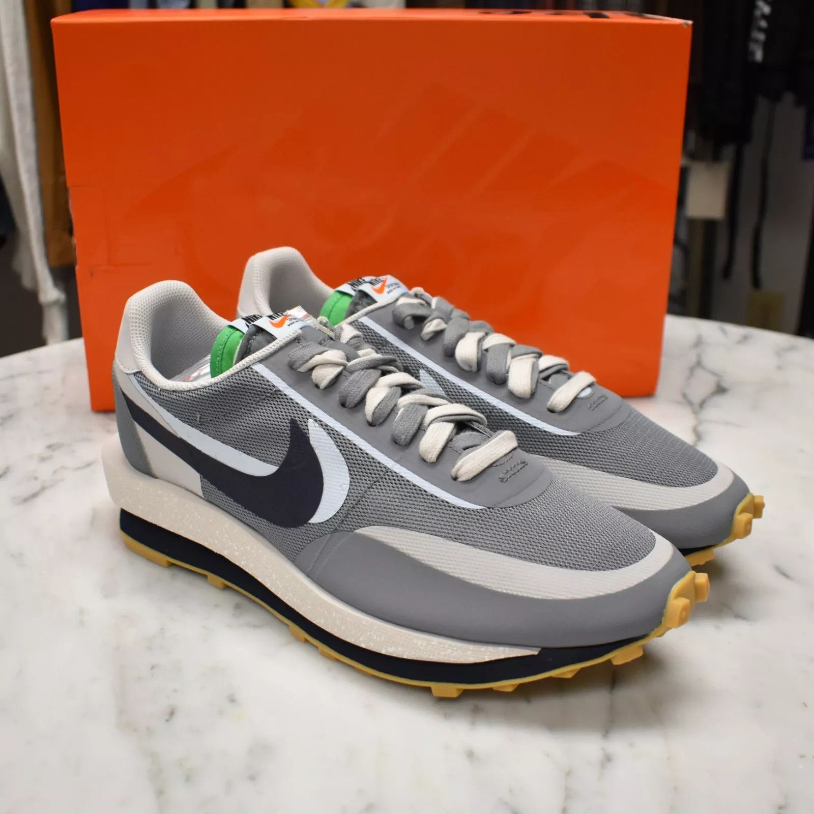 CLOT × Nike × Sacai Nike Sacai CLOT LDWaffle LD Waffle Racer Cool Gray Size US 10 / EU 43 - 2 Thumbnail