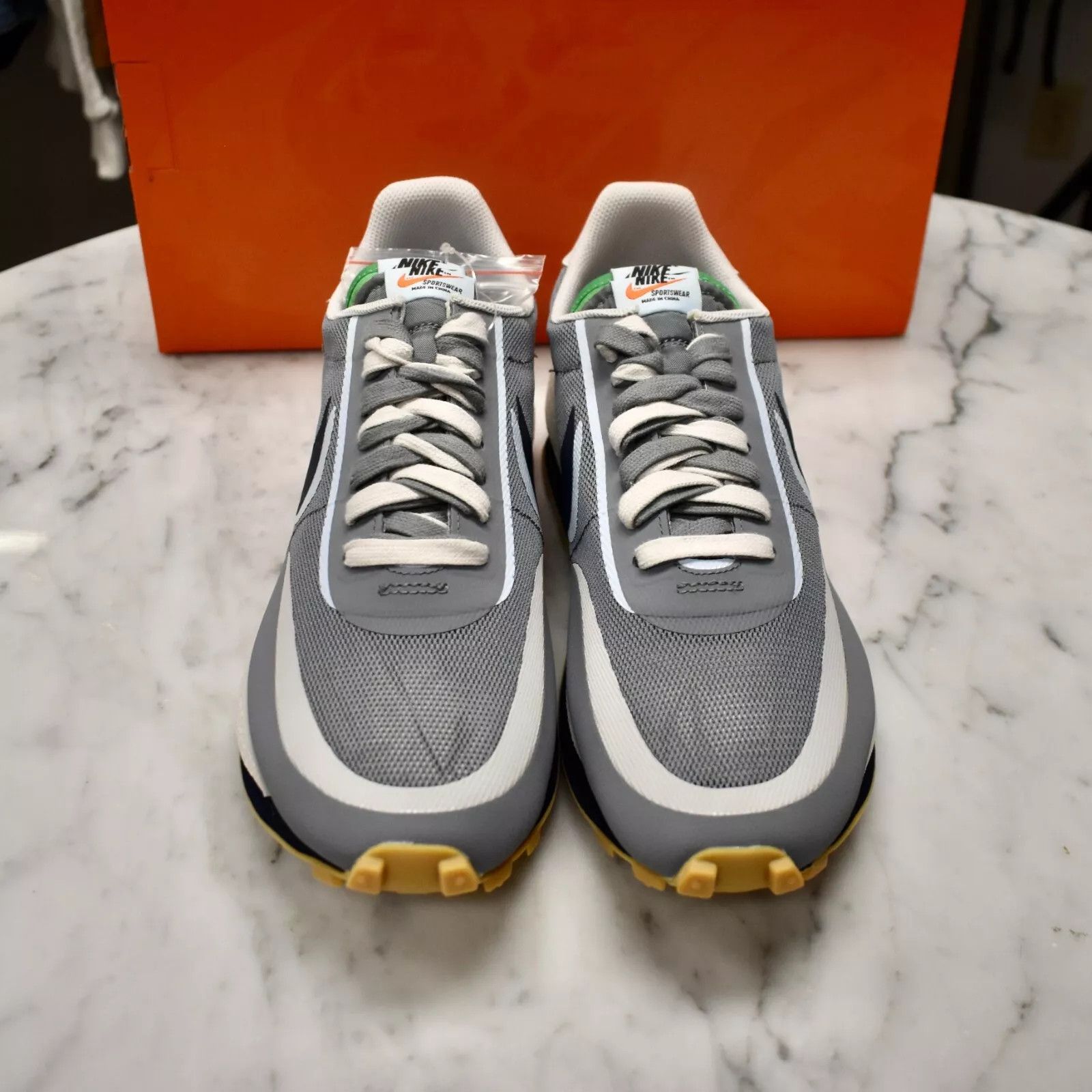 CLOT × Nike × Sacai Nike Sacai CLOT LDWaffle LD Waffle Racer Cool Gray Size US 11 / EU 44 - 4 Thumbnail