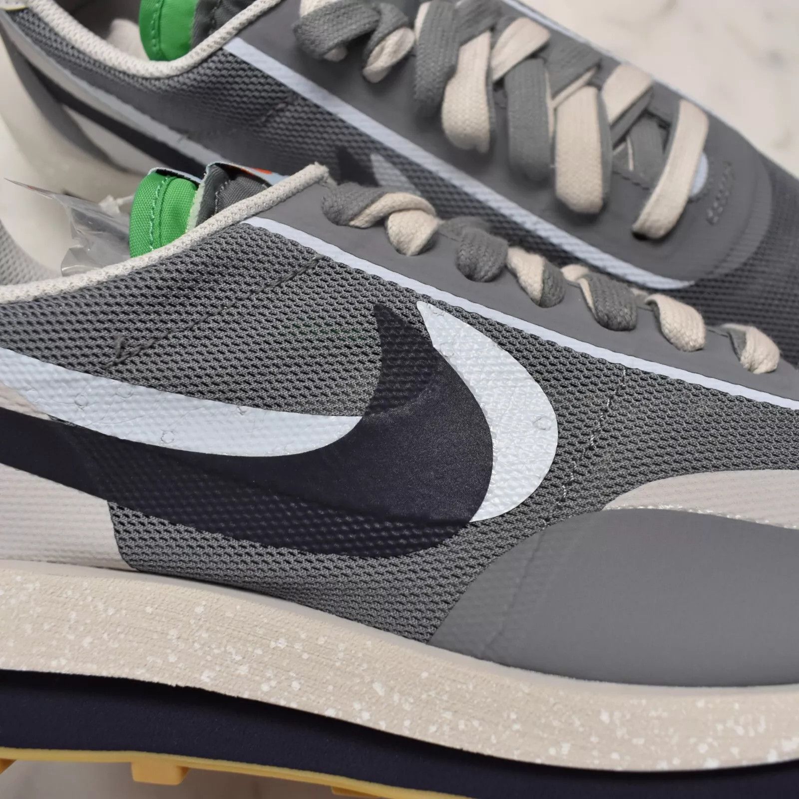 CLOT × Nike × Sacai Nike Sacai CLOT LDWaffle LD Waffle Racer Cool Gray Size US 11.5 / EU 44-45 - 9 Thumbnail