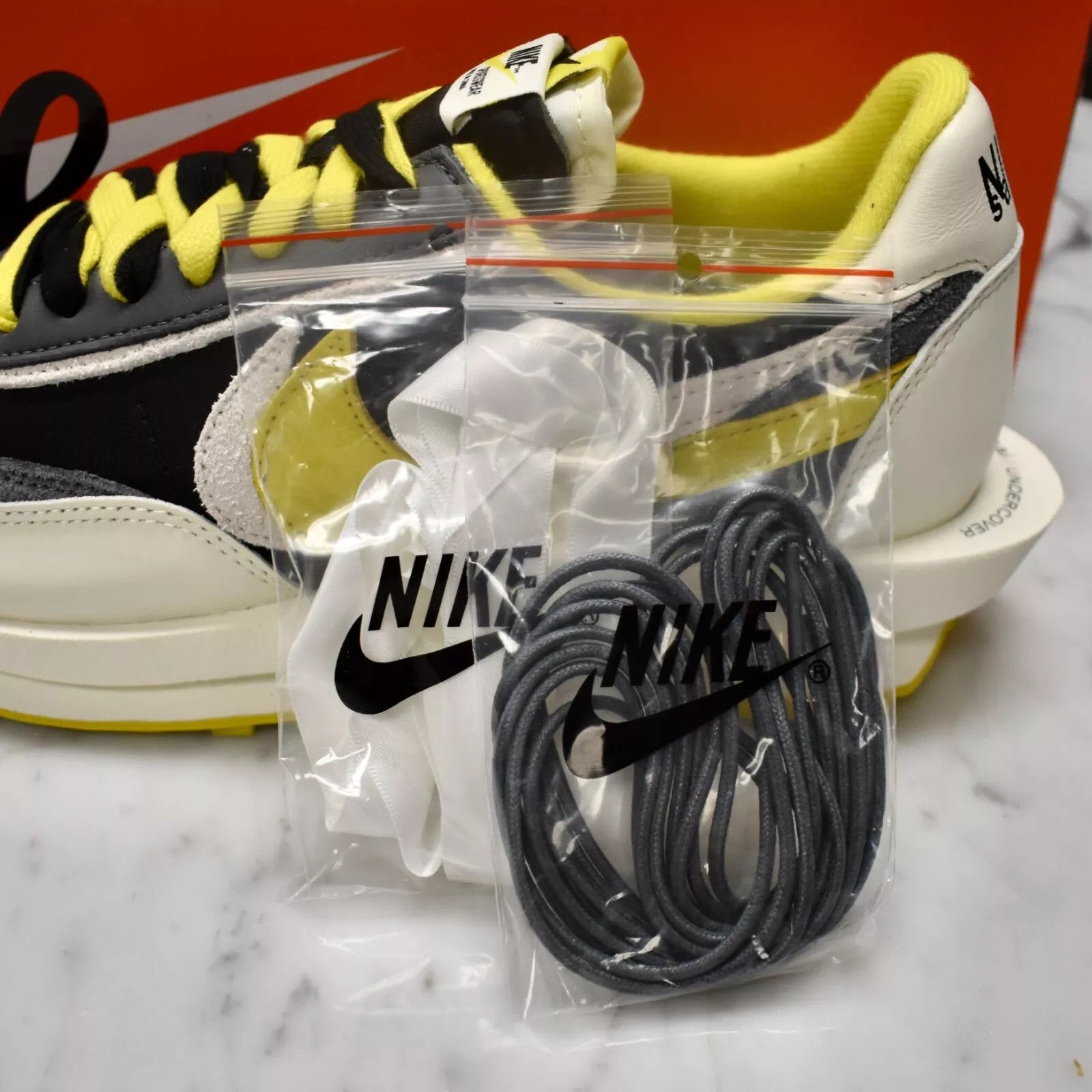 Nike × Sacai × Undercover Nike Sacai Undercover LDWaffle LD Waffle Racer Black Citron Size US 10 / EU 43 - 10 Thumbnail