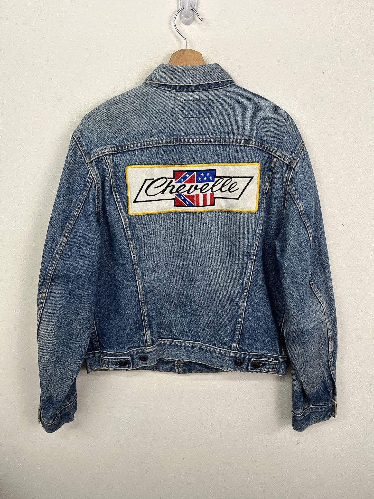 Levi's × NASCAR Vintage Levi's Denim Jacket 1970s Chevelle Chevy Embroidered Denim Jacket Size L (46L) Size US L / EU 52-54 / 3 - 4 Thumbnail