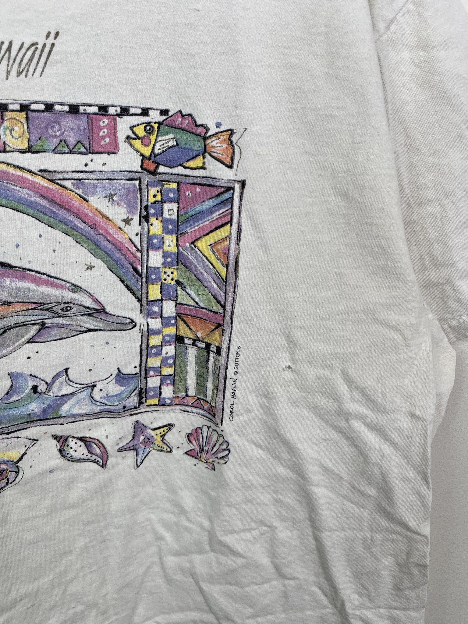 Vintage Vintage Kona Hawaii Dolphin Art Tee Shirt size XL Size US XL / EU 56 / 4 - 4 Thumbnail