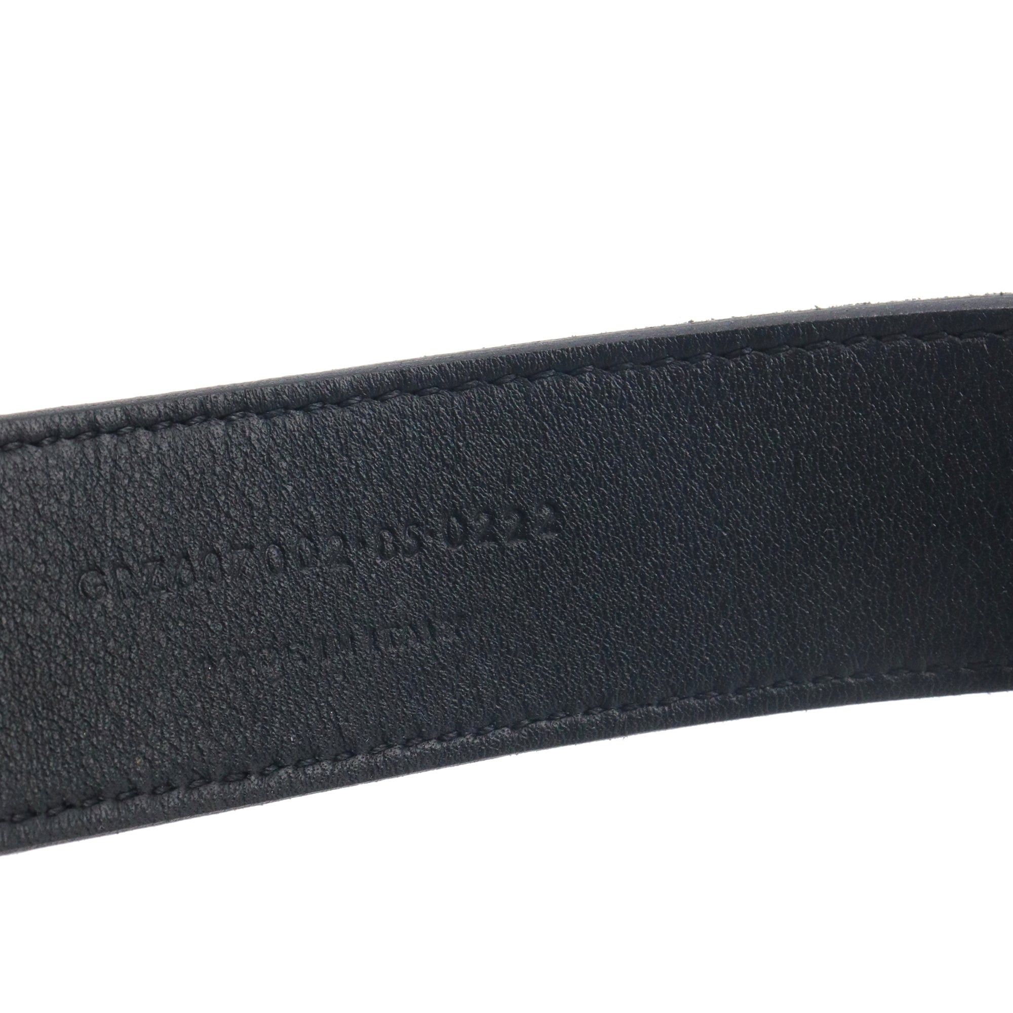 Saint Laurent Paris SAINT LAURENT - Saint Laurent square buckle belt in phyton embossed leather (T85) Size ONE SIZE - 6 Thumbnail