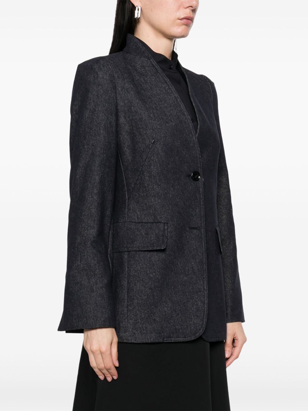 Max Mara COTTON SINGLE-BREASTED JACKET Size M / US 6-8 / IT 42-44 - 2 Thumbnail