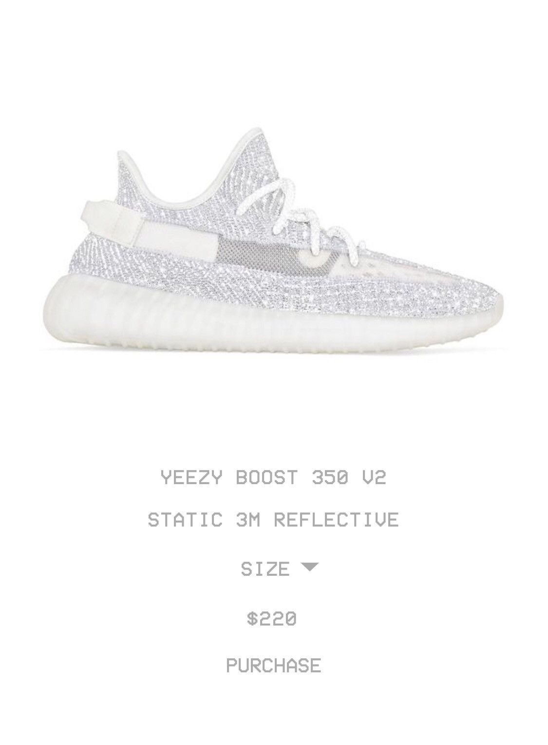 The Yeezy 350 v2 Static Reflective Drops on December 26 | Grailed