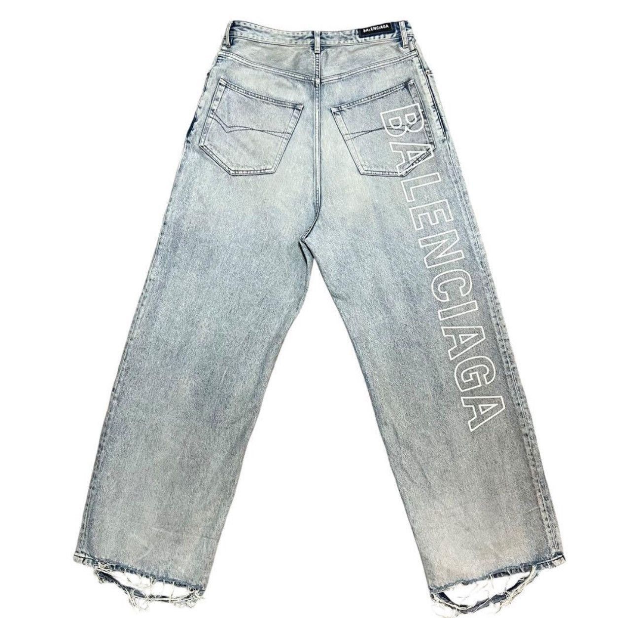 Balenciaga Baggy Jeans in Dirty Blue Size US 30 / EU 46 - 3 Thumbnail