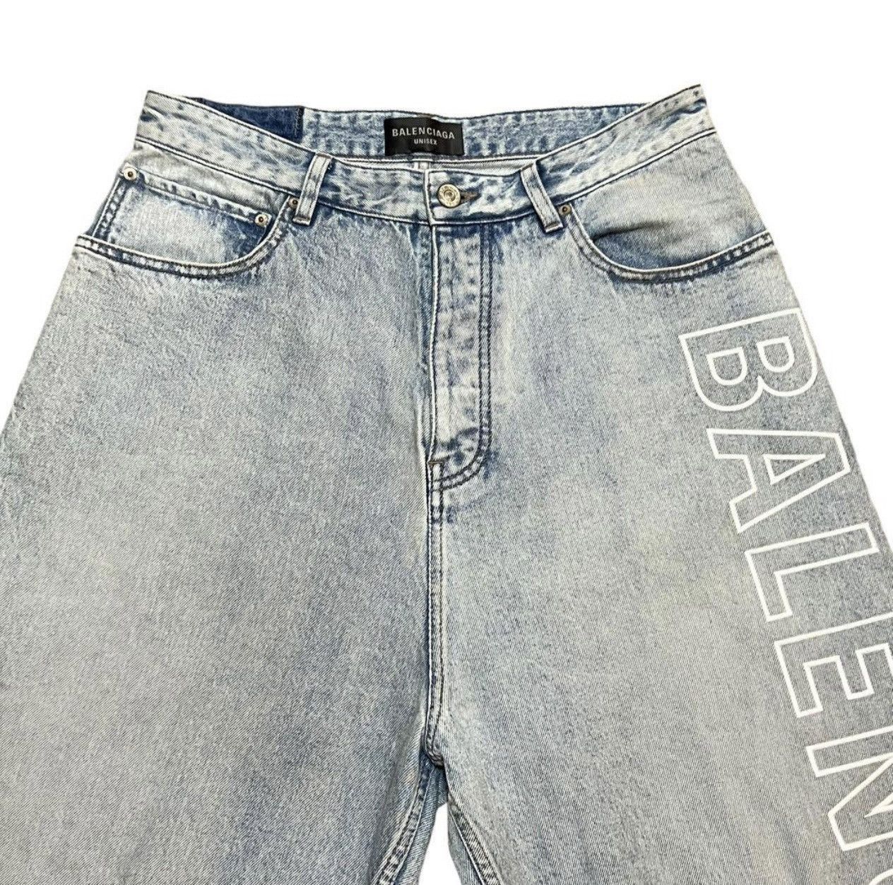 Balenciaga Baggy Jeans in Dirty Blue Size US 30 / EU 46 - 2 Thumbnail