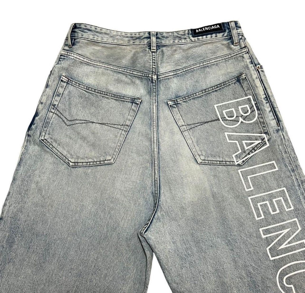 Balenciaga Baggy Jeans in Dirty Blue Size US 36 / EU 52 - 4 Thumbnail