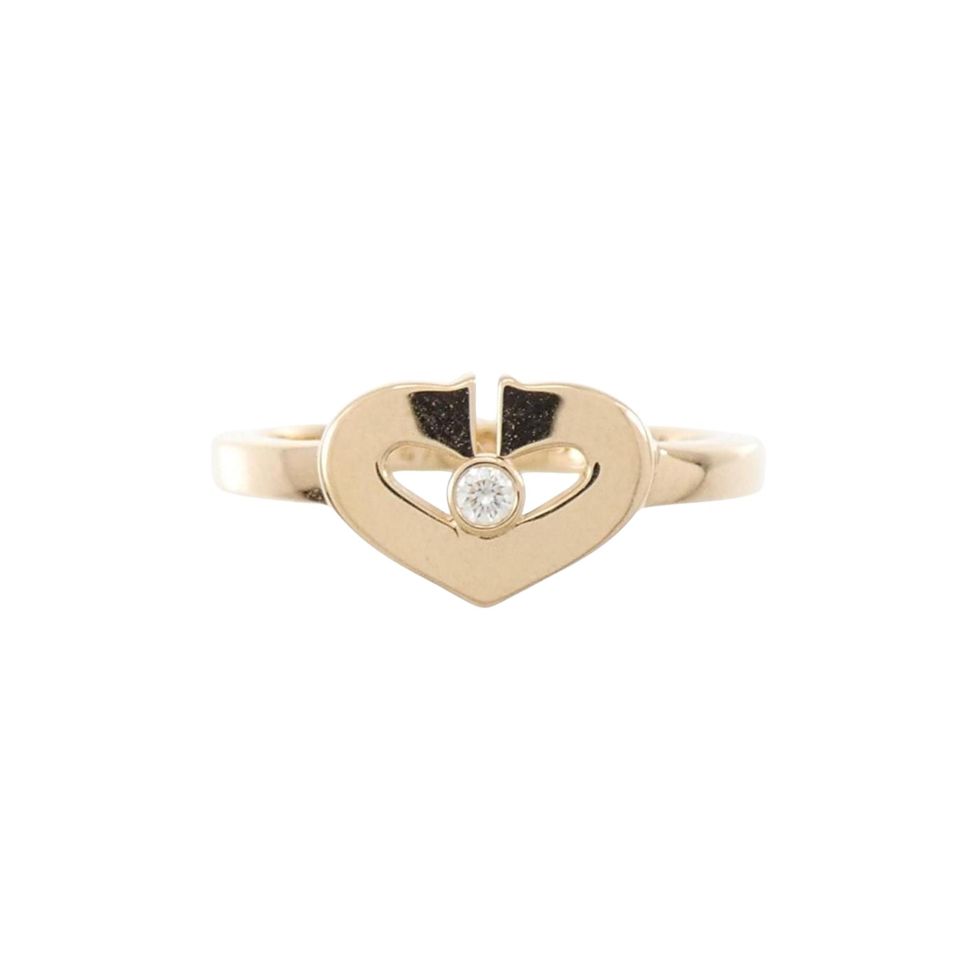 Cartier Cartier C heart ring Size ONE SIZE - 2 Thumbnail