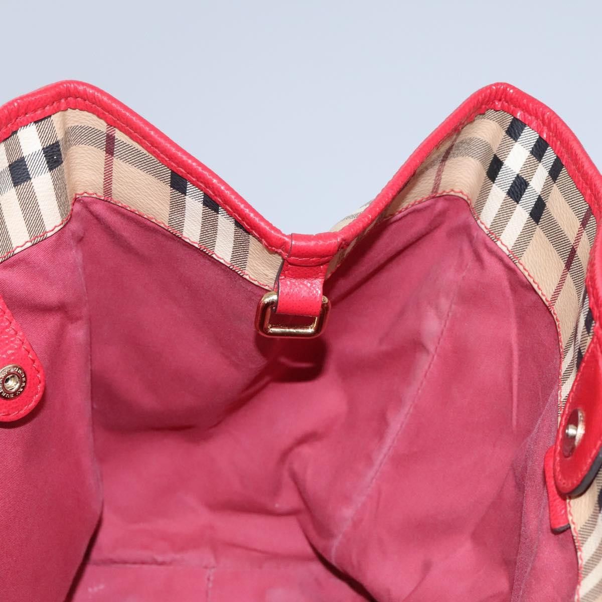 Burberry Nova Check Beige Canvas Shoulder Bag (Pre-Owned) Size ONE SIZE - 10 Thumbnail