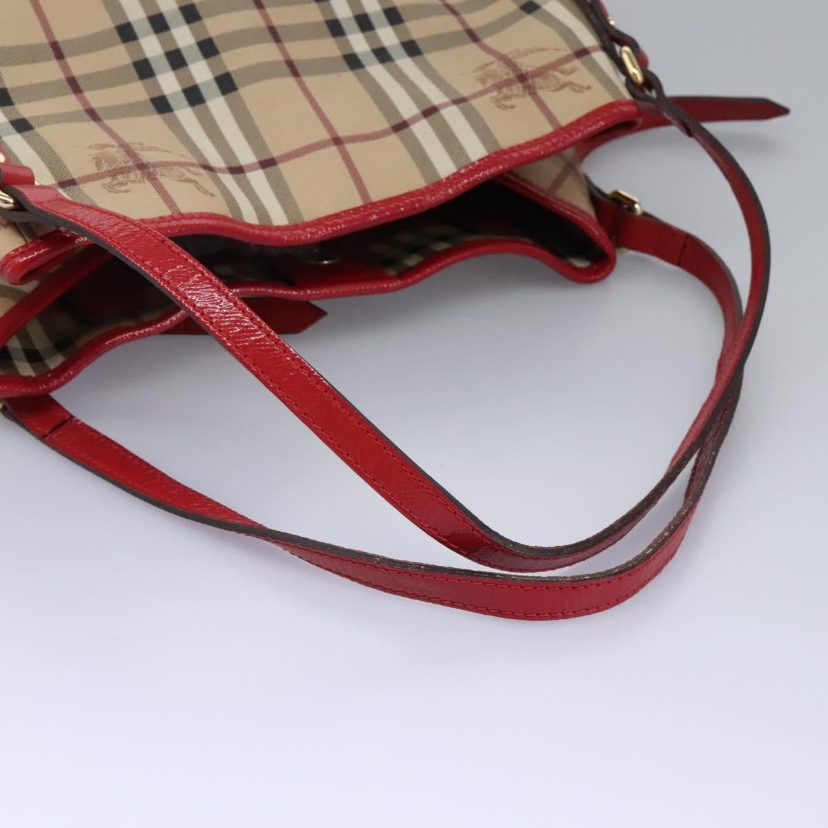 Burberry Nova Check Beige Canvas Shoulder Bag (Pre-Owned) Size ONE SIZE - 5 Thumbnail