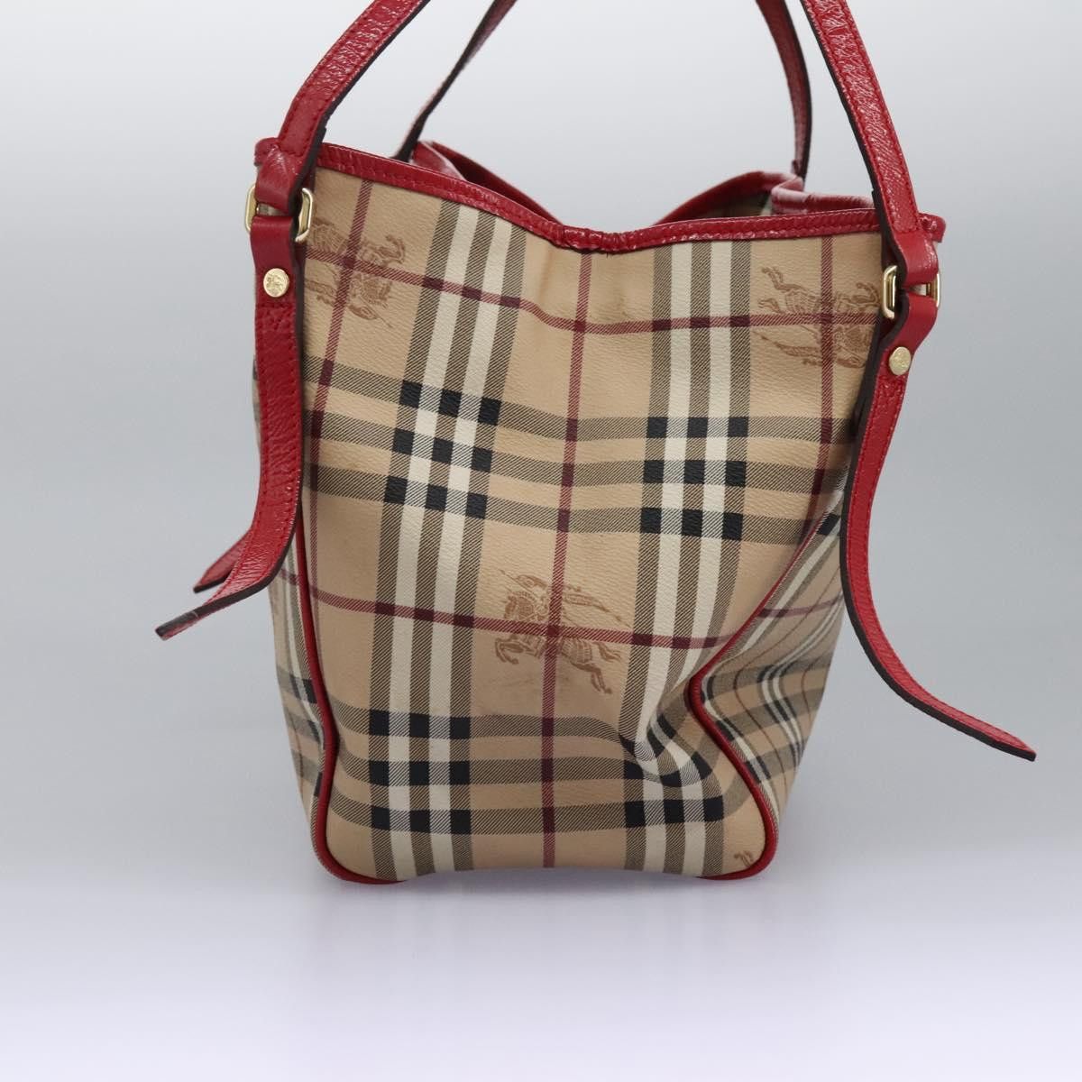 Burberry Nova Check Beige Canvas Shoulder Bag (Pre-Owned) Size ONE SIZE - 3 Thumbnail