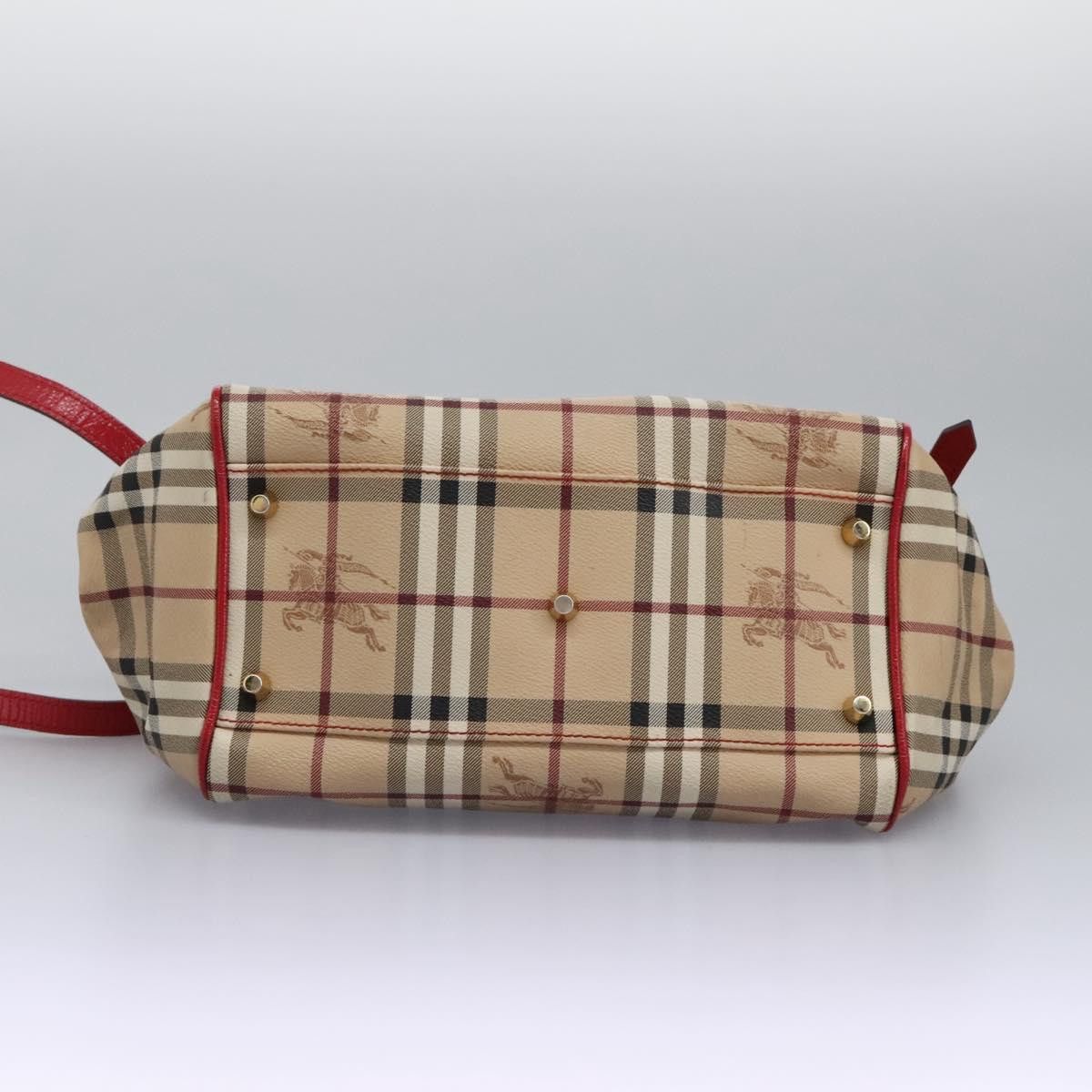 Burberry Nova Check Beige Canvas Shoulder Bag (Pre-Owned) Size ONE SIZE - 6 Thumbnail