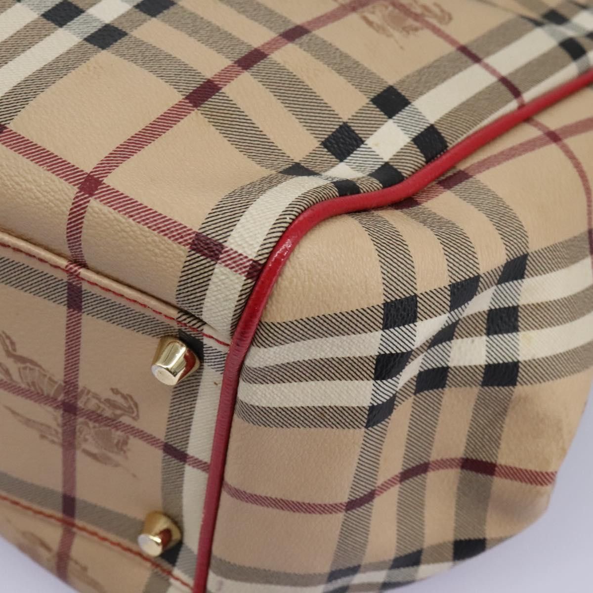 Burberry Nova Check Beige Canvas Shoulder Bag (Pre-Owned) Size ONE SIZE - 18 Thumbnail