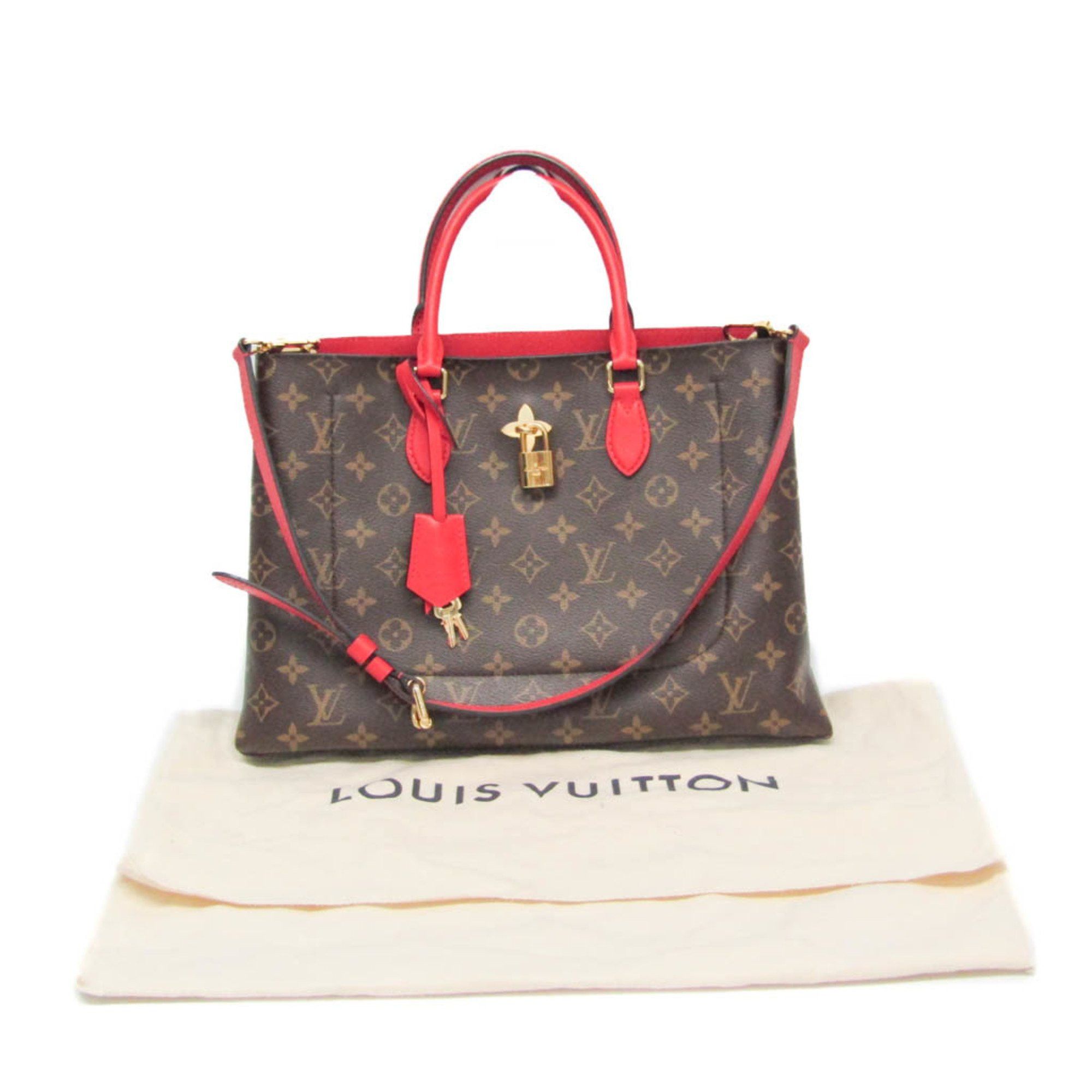 Louis Vuitton Flower Brown Canvas Handbag (Pre-Owned) Size ONE SIZE - 2 Thumbnail