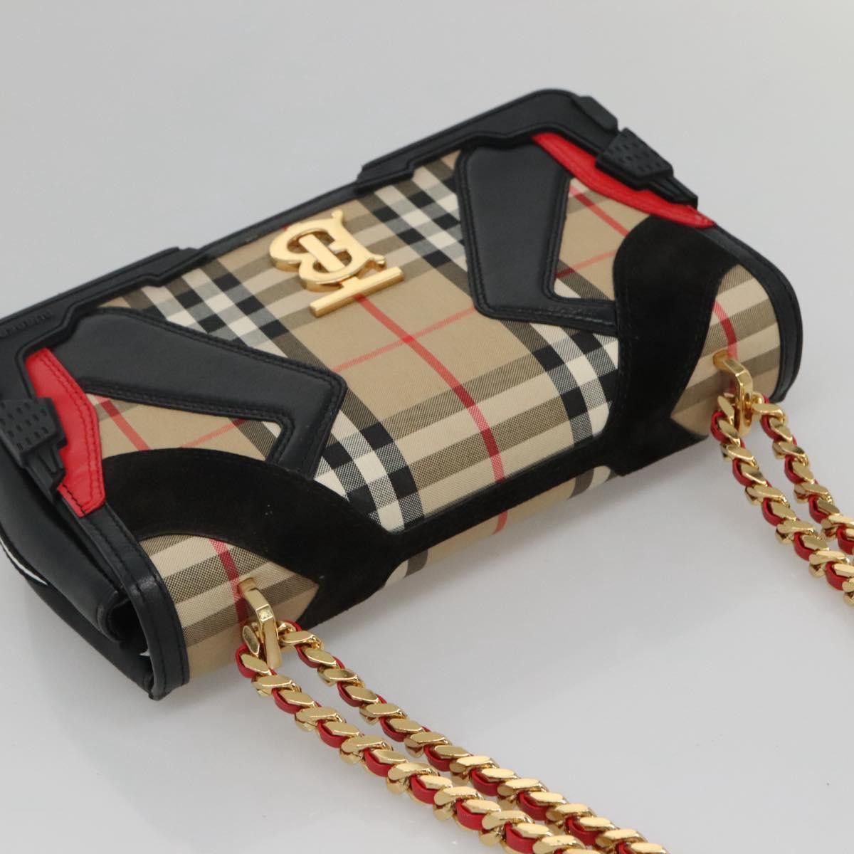 Burberry Tb Beige Canvas Shoulder Bag (Pre-Owned) Size ONE SIZE - 6 Thumbnail