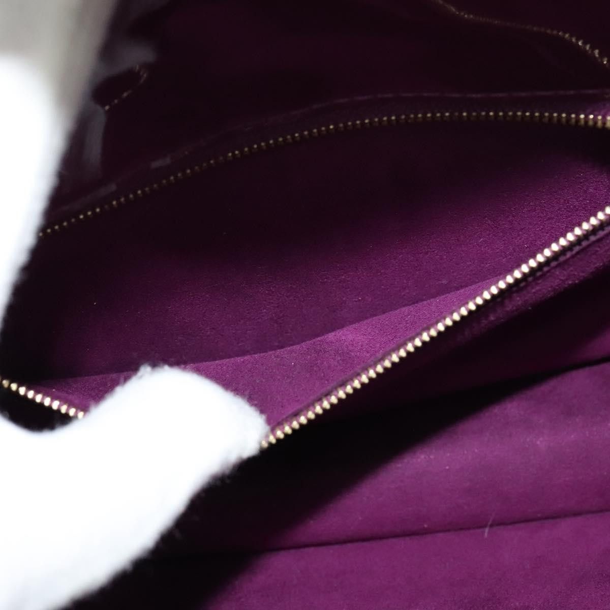Louis Vuitton Monceau Burgundy Patent Leather Handbag (Pre-Owned) Size ONE SIZE - 16 Thumbnail