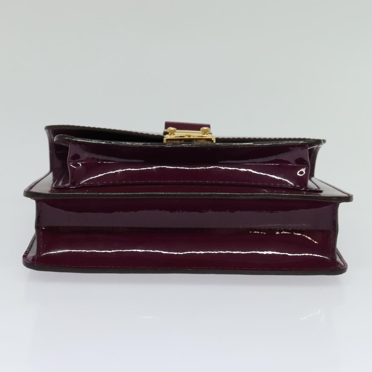 Louis Vuitton Monceau Burgundy Patent Leather Handbag (Pre-Owned) Size ONE SIZE - 8 Thumbnail