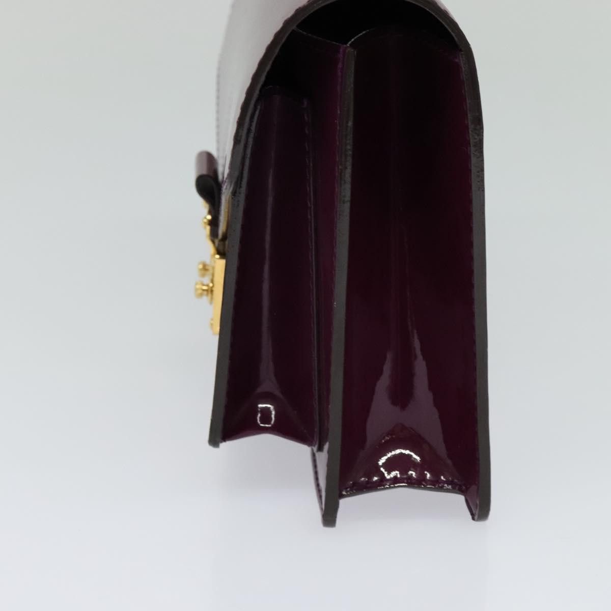 Louis Vuitton Monceau Burgundy Patent Leather Handbag (Pre-Owned) Size ONE SIZE - 4 Thumbnail
