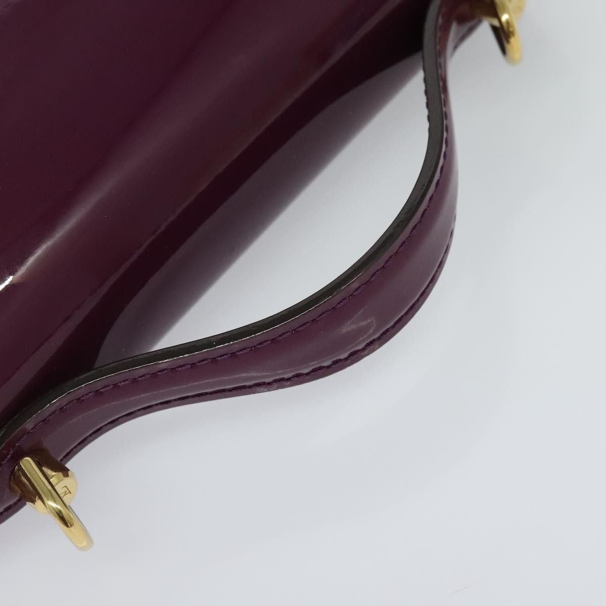 Louis Vuitton Monceau Burgundy Patent Leather Handbag (Pre-Owned) Size ONE SIZE - 6 Thumbnail